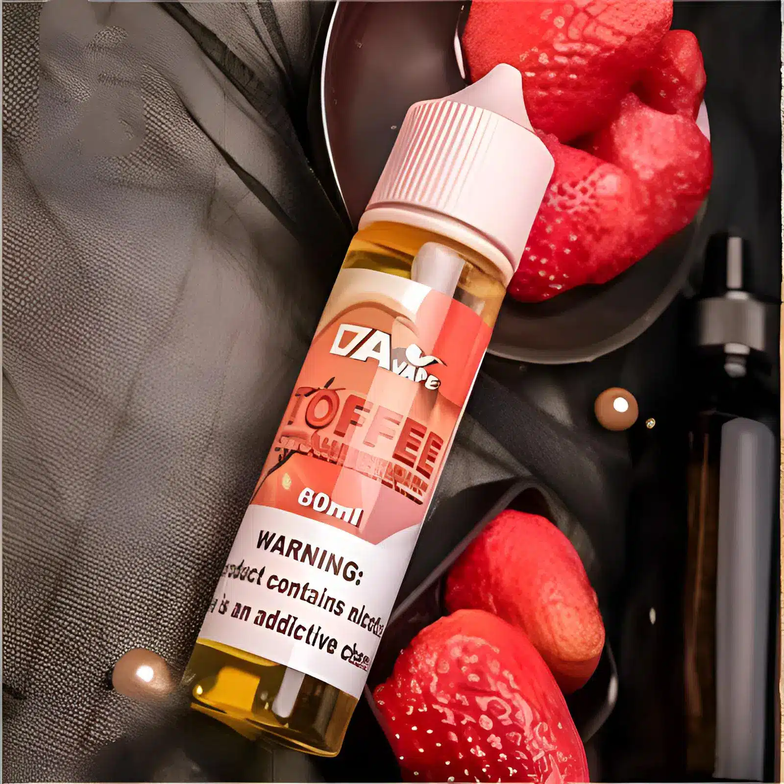 DAVAPE TOFFEE STRAWBERRIES 菸油|草莓太妃糖口味|30ML/60ML(0/30mg) DAVAPE TOFFEE STRAWBERRIES 菸油|草莓太妃糖口味|30ML/60ML(0/30mg):圖片 2