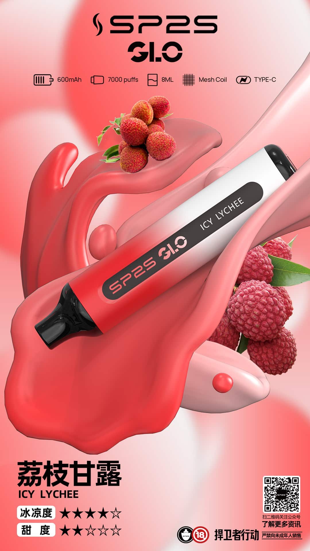 SP2S GLO 7000口霧化器|持久穩定輸出 暢享大煙量 SP2S GLO 7000口霧化器|持久穩定輸出 暢享大煙量:圖片 5