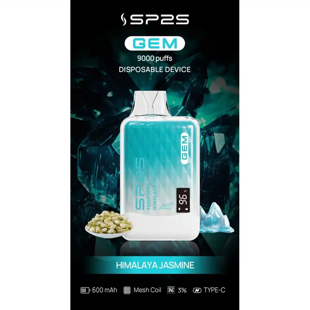 SP2S GEM9000口拋棄式電子煙|高清顯示屏|持久煙感|精緻設計 SP2S GEM9000口拋棄式電子煙|高清顯示屏|持久煙感|精緻設計:圖片 3