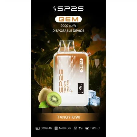 SP2S GEM9000口拋棄式電子煙|高清顯示屏|持久煙感|精緻設計 SP2S GEM9000口拋棄式電子煙|高清顯示屏|持久煙感|精緻設計