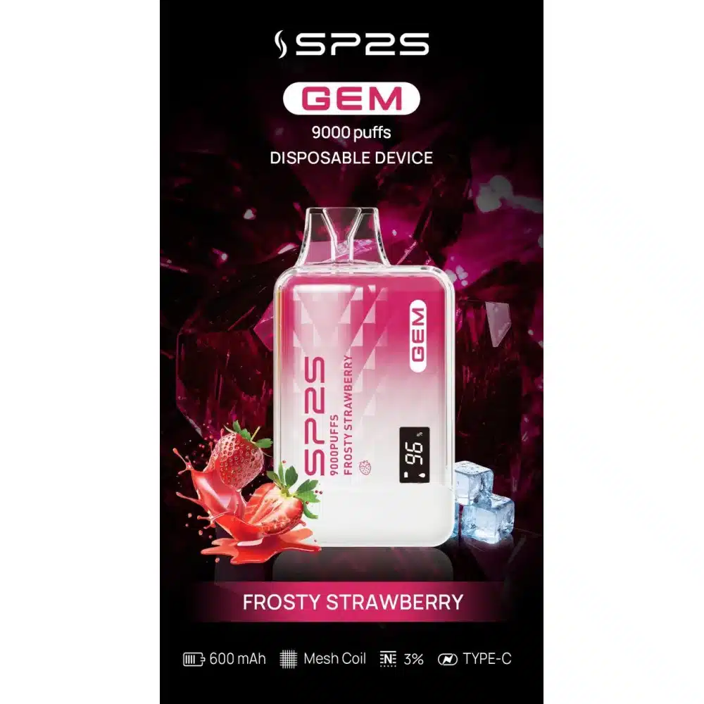 SP2S GEM9000口拋棄式電子煙|高清顯示屏|持久煙感|精緻設計 SP2S GEM9000口拋棄式電子煙|高清顯示屏|持久煙感|精緻設計:圖片 9
