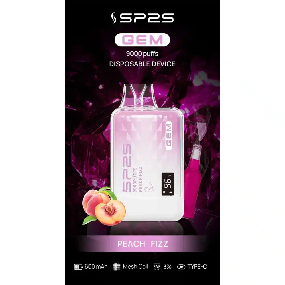 SP2S GEM9000口拋棄式電子煙|高清顯示屏|持久煙感|精緻設計 SP2S GEM9000口拋棄式電子煙|高清顯示屏|持久煙感|精緻設計:圖片 6