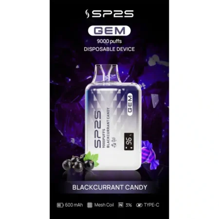 SP2S GEM9000口拋棄式電子煙|高清顯示屏|持久煙感|精緻設計 SP2S GEM9000口拋棄式電子煙|高清顯示屏|持久煙感|精緻設計