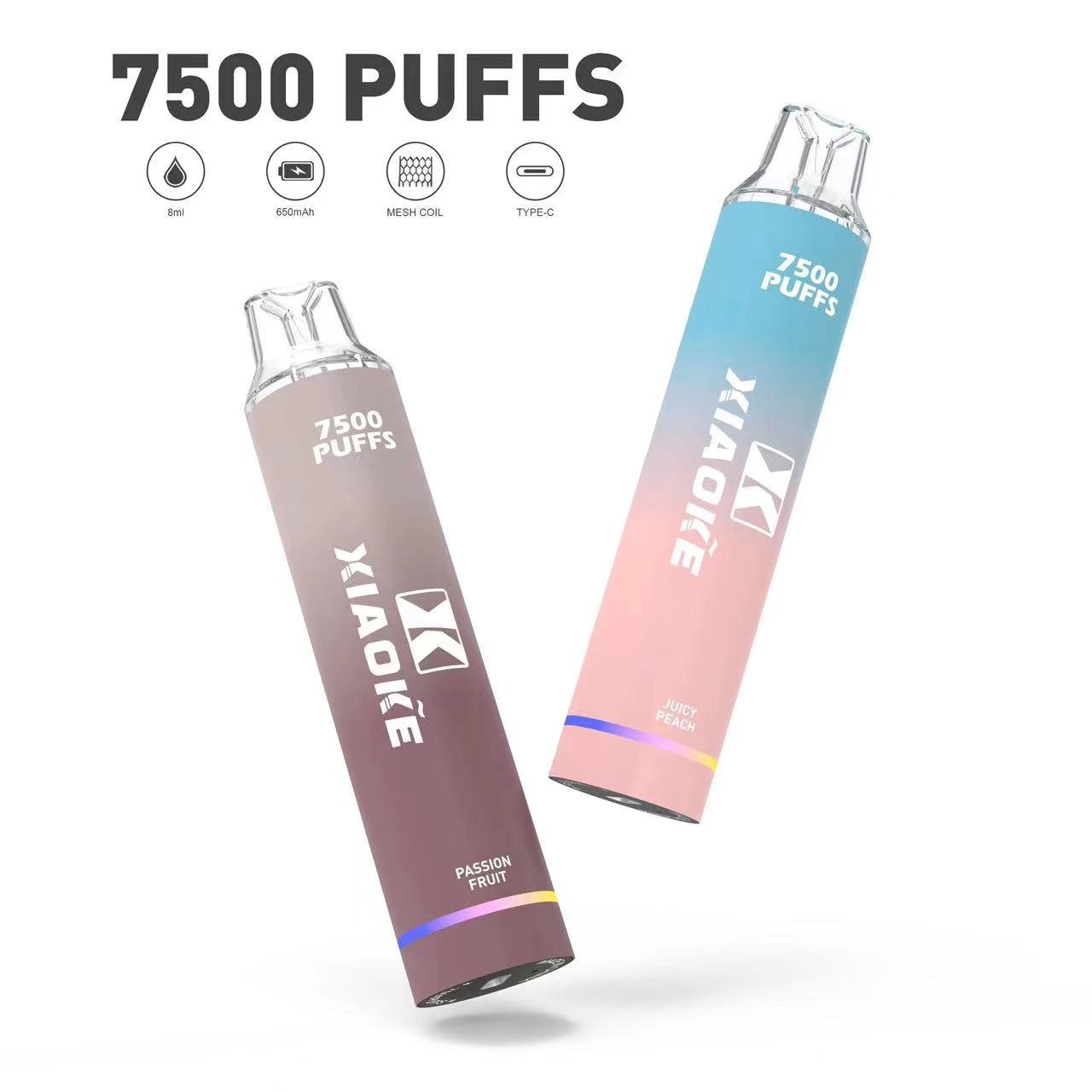 XIAOKE 梟客7500口拋棄式電子煙|持久續航大口享受 XIAOKE 梟客7500口拋棄式電子煙