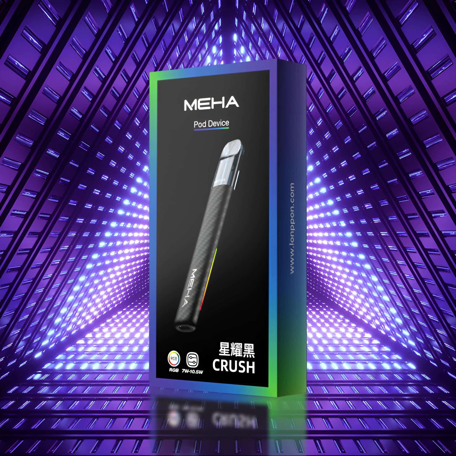 Meha Crush 魅嗨五代主機|三檔功率調節・氛圍燈智能電子煙 Meha Crush 魅嗨五代主機|三檔功率調節・氛圍燈智能電子煙:圖片 3